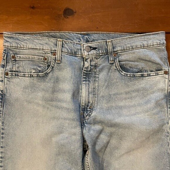 Levi's® Premium 502™ Straight Leg Light Wash Denim Jeans 36” Waist - Picture 7 of 10